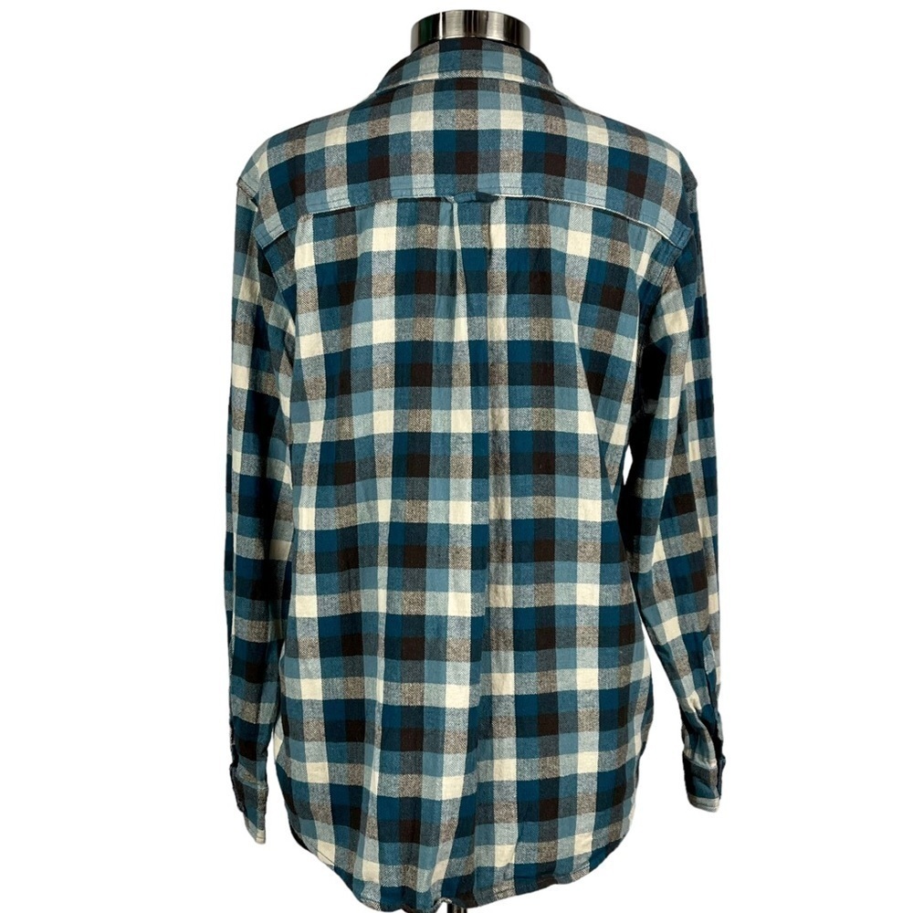 WOOLRICH ULTIMATE FLANNEL 100% COTTON PLAID CASUAL BUTTON DOWN SHIRT - Picture 4 of 16